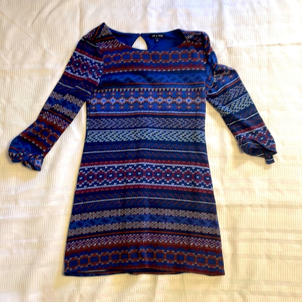 Wool sweater dress.